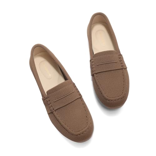 Image of Vespiero Loafers for Women Comfortable Slip on Work Flats Shoes Womens Dressy Casual Walking Shoes