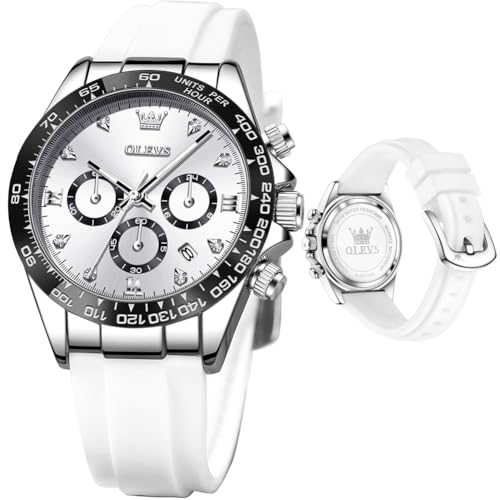 Image of OLEVS Luxury Diamond Small Female Watches - Stainless Steel Bracelet, Waterproof Business Dress Analog Luminous Date Ladies Watches