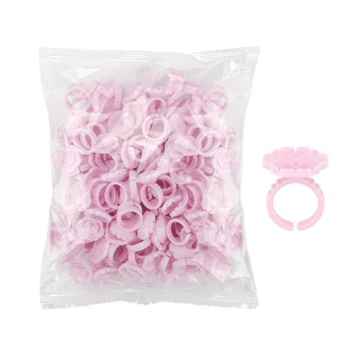Porte-colle De Lash, Porte-colle Extension Des Cils, Cils À Anneau De Colle Cèche, Porte-cils En Tasses En Fleurs, Porte-cymose De 100%, Utilisez Cette Bague Innovante Du Support De Colle De Cils