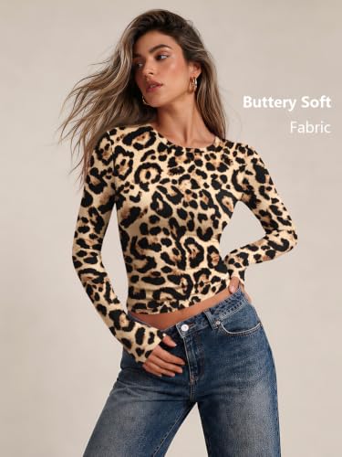 Image of Trendy Queen Womens Long Sleeve T Shirts Fall Fashion Basic Y2K Tops 2026
