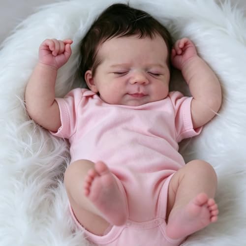 Muñeca Reborn Silicone 48 cm Realista Poseable
