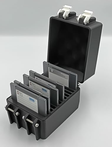 Rugged Protective Carrying Case for Zip Disks - Holds 12 Disks