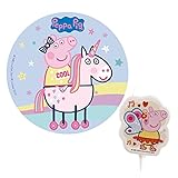 vela peppa pig amazon Disco y vela. Fácil y rápido de colocar para conseguir las mejores tartas de cumpleaños originales para niños. Saca el disco y la vela del sobre y colócalo sobre la superficie de cualquier tarta