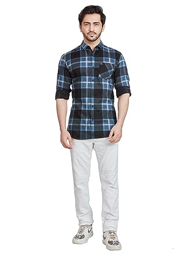 Image of BE ACTIVE Cotton Casual Checks Shirts for Men|| Casual Shirts for Men|| Mens Casual Shirts Full Sleeve