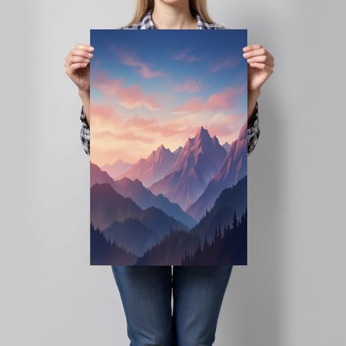 Paneles decorativos de cordilleras estratificadas para salón y dormitorio, 60×90 cm 2