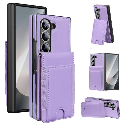 Coque Samsung Galaxy Z Fold 5 idéale pour voyager avec son portefeuille amovible 3 cartes