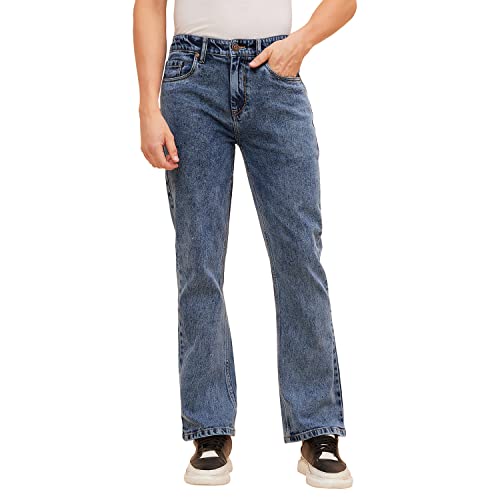 Image of HIGH STAR Men's Bootcut Fit Stretchable Jeans