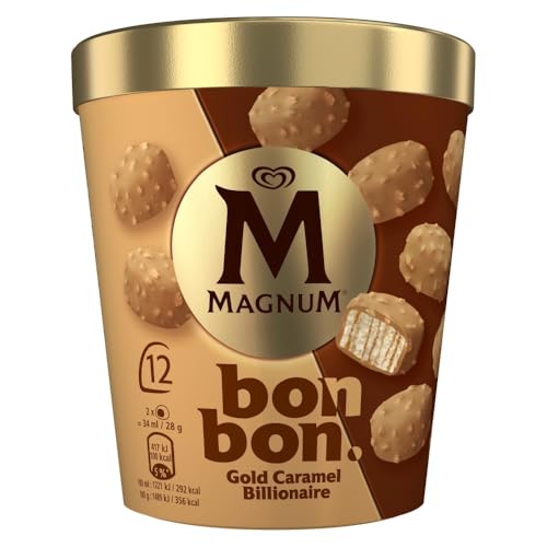 Magnum Helado Bonbon Gold Caramel Billionaire x12 17 ml