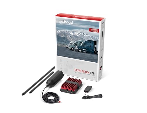 weBoost Drive Reach OTR - Cell Phone Signal Booster for Trucks and SUVs | Boosts 5G & 4G LTE for All U.S. Carriers - Verizon, AT&T, T-Mobile & more | Made in the U.S. | FCC Approved (model 477154)