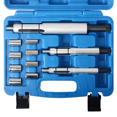 Image of DAYUAN 11Pcs Universal Clutch Alignment Tool Set, Clutch Centering Tool Kit | For Clutch Disc, Flywheel Pilot Hole & Drive Plate Alignment，3 Expanding Mandrels，8 Adapters，45# Steel, Fits Most Vehicles