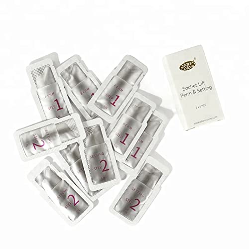 P-Beauty Cosmetic Accessories | Wimpernlifting Wimpernwelle #1 Perm und #2 Fixing Gel als Sachets für Lash Lift | 3-5 Min Einwirkzeit | Neu entwickelnde Formel für längeren Halt | 2x 5 Sachets