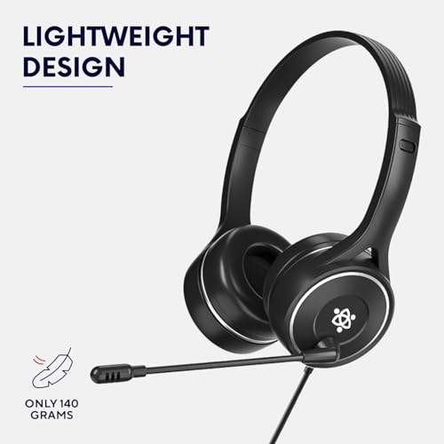 Metaind Wired USB Headphone with Mic | Perfect for Skype, Zoom Calls & Call Center Headset for PC & Laptop | Model: Meta_MT30 (Black) - Image 6