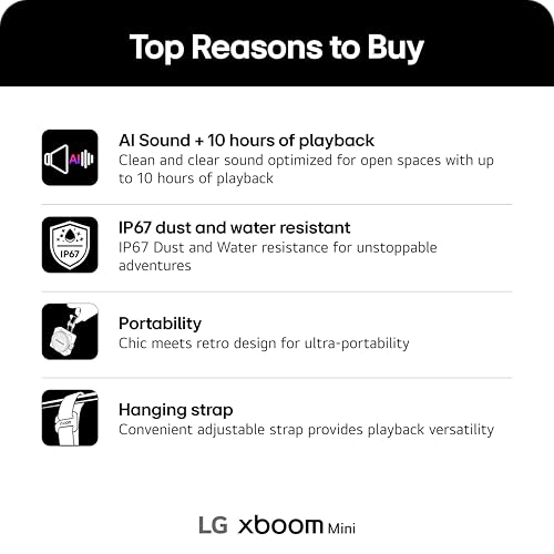 LG xboom Mini by will.i.am Portable Bluetooth Speaker - Warm Grey - image 5