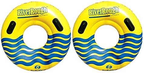 2 NEW Swimline 17035ST Swimming Pool River Rough 48" Heavy Duty Floating Tubes