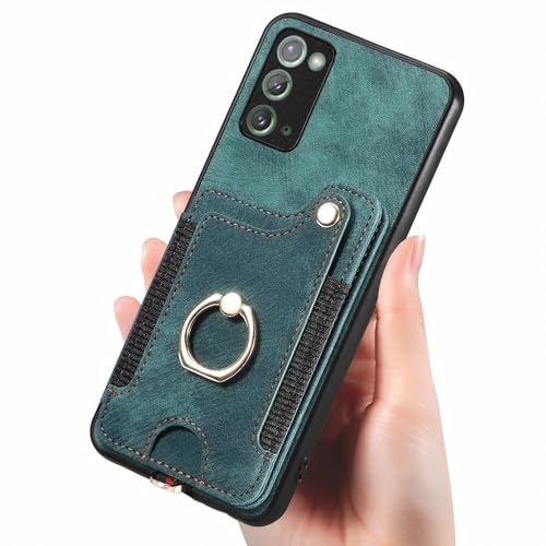 Housse Galaxy Note 20 verte avec dragonne pour des déplacements sereins