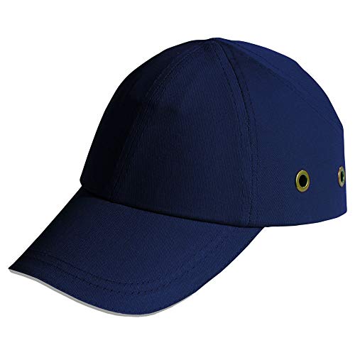 ARAN SAFETY Blue Baseball Bump Cap - Lightweight Safety Hard Hat Head Protection Cap (Navy)