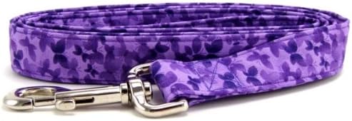 Purple Butterflies Dog Leash for Walking, Running and Training X-Small