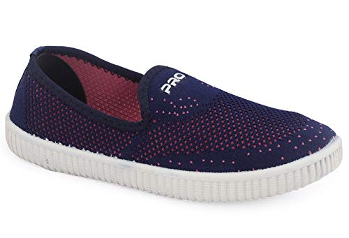 Image of Pro by Khadim's Textile Pink Slip-On Casual Shoe for Women