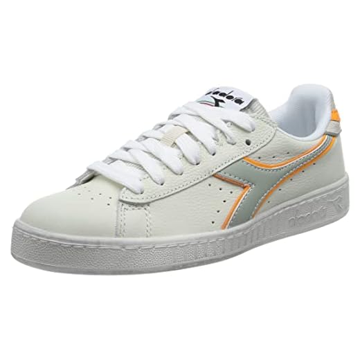 Diadora Game L Low Icona, Scarpe da Ginnastica a Collo Alto Unisex-Adulto, White Desert Sage, 42.5 EU