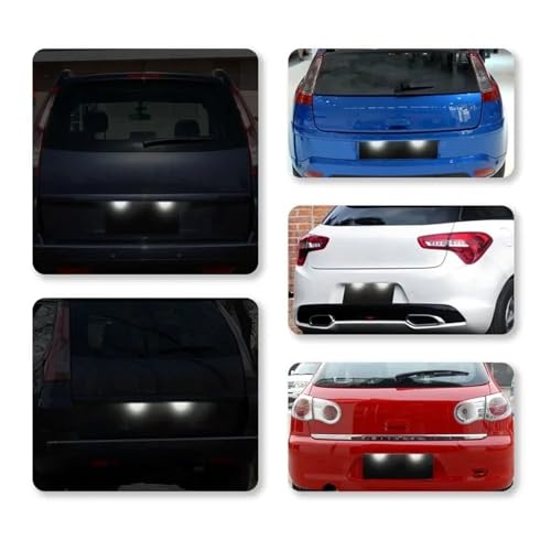 Luz de matrícula LED para Peugeot evita bombillas fundidas y calor 6