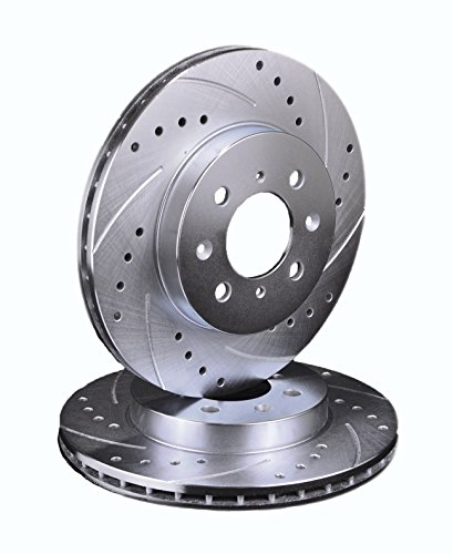 Fits 2009 Chevrolet Cobalt [ 4 Lug - W/Rear Drum ] FRONT PAIR ATL Autosports Performance Brake Rotors ATL55083-04DS