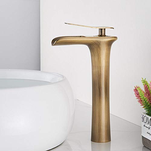 Robinets de salle de bain moderne anti éclaboussures avec mitigeur cascade eau chaude