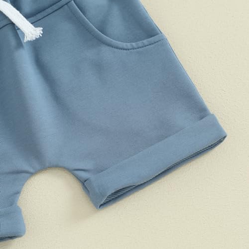 Toddler Baby Boy Summer Outfit Short Sleeve T Shirt Top Casual Shorts Set Infant Newborn Clothes 6 12 18 24 Month 2T 7
