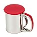 Astra Gourmet Stainless Steel Flour Sifter Sieve with Lid and Bottom Cover, Icing and Sugar Sifter(Red)