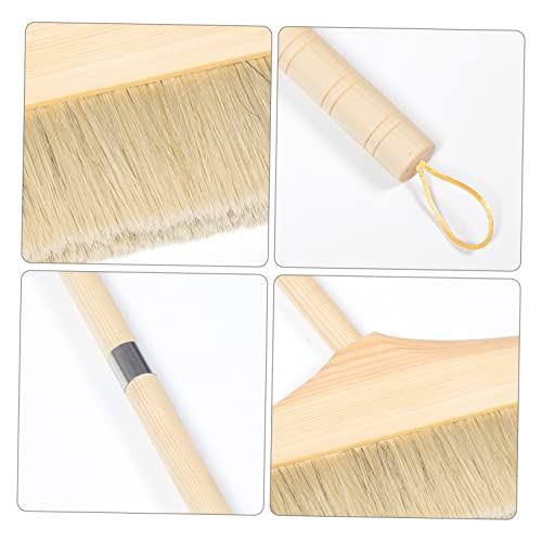 FRCOLOR Zimmerbesen Mit Langem Griff Tragbarer Besen Für Innenreinigung Abnehmbarer Staubbesen Mit Weichen Borsten Geeignet Für Hartböden Und Teppiche – Bild 4