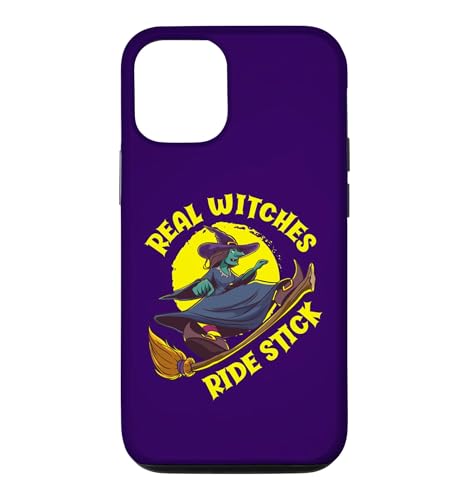Real Witches Ride Stick �ʔ��� �n���E�B�� �X�}�z�P�[�X iPhone 12/12 Pro �p