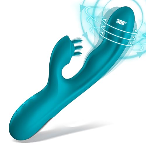 3-in-1-Vibrator, G Punkt Vibration für Frauen mit 360° Drehbarerm Kopf, Sex Spielzeug für Die Frau mit 3 Rotation,10 Vibrations&10 Zungenleck Modi Sexspielzeug für Paare Vibratorensets für Frauen