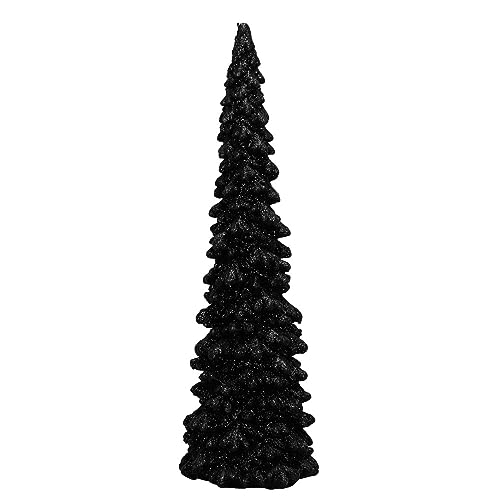 Schwarze Weihnachtsbaumspitze 30 Tannenbaum Shiny schwarz mit Glitzer H30cm Dekotanne Dekobaum...