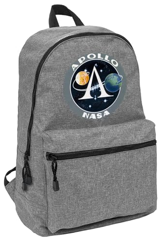 Nasa Apollo Space Program Patch Lightweight Backpack for Work School Daily Use Packable for Travel