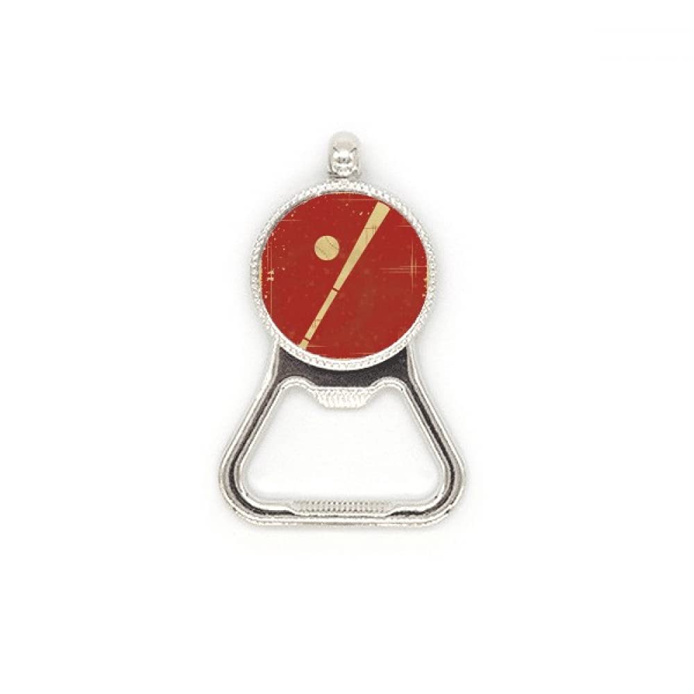 Décapsuleur bière baseball en acier inoxydable motif rouge pour canette et bouteille