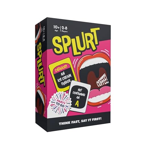Gamewright - Party to Go - Splurt - Think Fast
