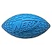 Nerf Dog Tire Squeak Football Outdoor Dog Toy, 6 Inch Dog Football Squeaking Toy for Medium and Large Breeds, Blue