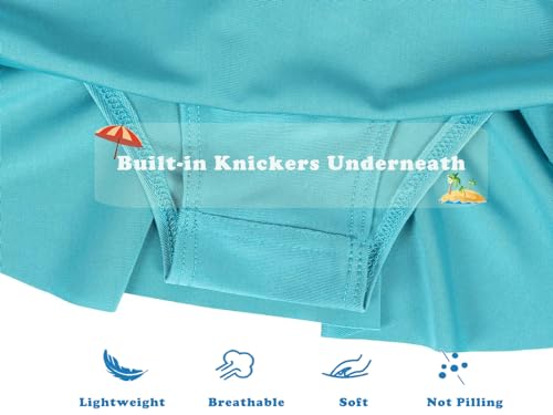 Princess Swimsuits for Girls 2 Pieces Bathing Suit Ruffles Bikini Set Role Play Dress Up Swimming Tankini Swimwear4