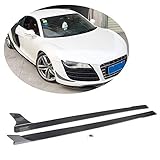 🚗【Anwendbare Modelle】: Auto Seitenschweller für Audi R8 V8 V10 GT Spyder Coupe Convertible 2-Door 2008-2015. (Bitte bestätigen Sie das Automodell und das Produktionsjahr vor dem Kauf)