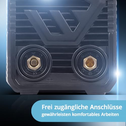 Stahlwerk Saldatrice Per Elettrodi Arc 200 Md - 200 Ampere, Completo Con Casco Per Saldatura, Elettrodi E Carrello, Dc Mma/E, Lift-Tig, Hot-Start, Smart Raffreddamento, Single-Board Molto Compatta - 8