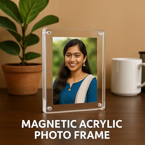 tinydabba Magnetic Acrylic Photo Frame | Double-Sided Polaroid Display Set of 1  by tinydabba - 5