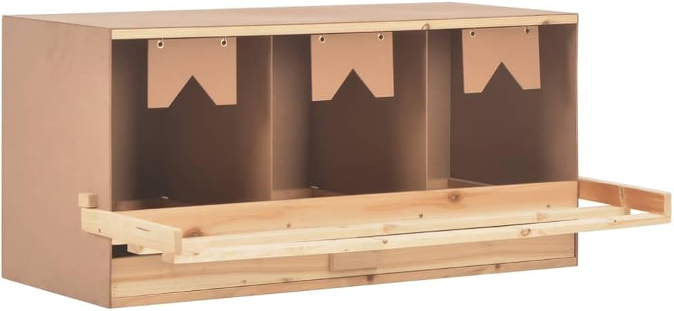 VidaXL Hühner-Nistkasten 3-fach - Verzinkter Stahl Mit Abrollfunktion