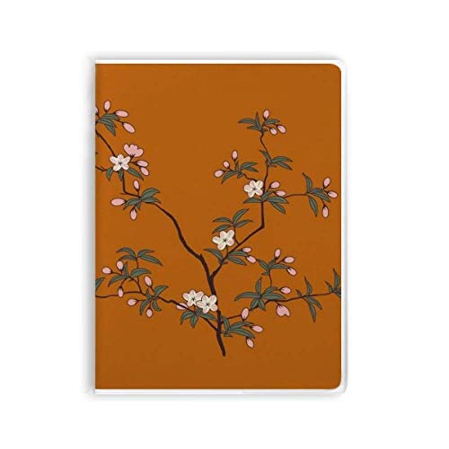 Carnet de notes couverture souple motif arbre rouge et vert pour vos écrits