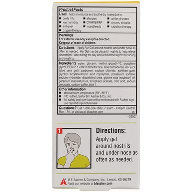 Ascher B.f.and Company Inc. Ayr Saline Nasal Gel 0.5 Oz (Pack Of 5) #TOP6