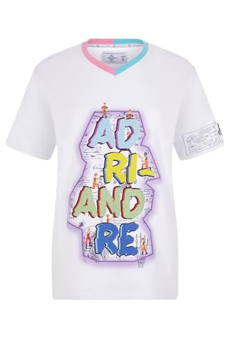 T-shirt oversize femme avec motif exclusif finitions haut de gamme