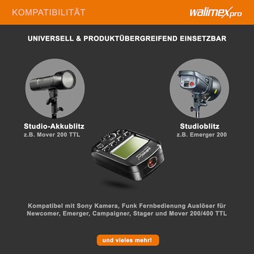 Walimex Pro Transmetteur Ttl T Adapté Pour Sony – Télécommande Et Déclencheur Sans Fil Pour Mover 400 Ttl Déclen - vue 9