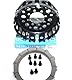 NEU Kupplung Kupplungskorb Alu 7075 Set 1098 M1100 1100 Hyper 1534A Newfren Kupplungsscheibe für Ducati, schwarz