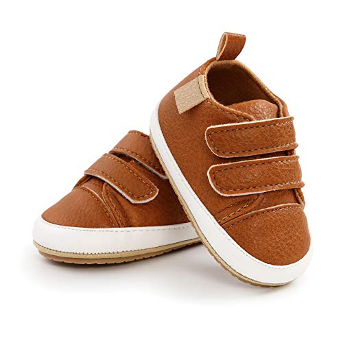 Image of RVROVIC Baby Boys Girls Anti-Slip Sneakers Soft Ankle Boots Toddler First Walkers Newborn Crib Shoes