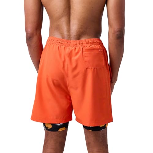 Dragon Ball Z Dragon Balls & Kanji Men's Orange Gym Pajama Shorts4