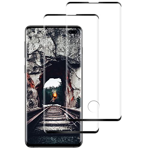 2 Piezas Cristal Templado para Samsung Galaxy S10 Plus, Protector de Pantalla para Samsung S10 Plus Vidrio Templado, [3D Cobertura Completa] [Sin Burbujas] [Anti-Scratches] Cover