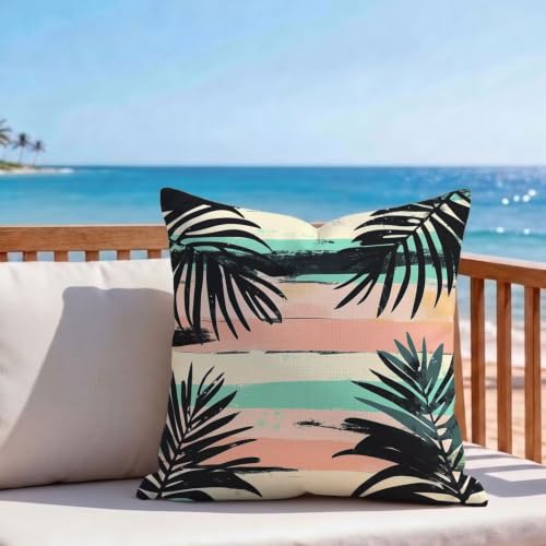Housse coussin de jardin 55x55 imperméable anti tache pour canapé et banc - 7